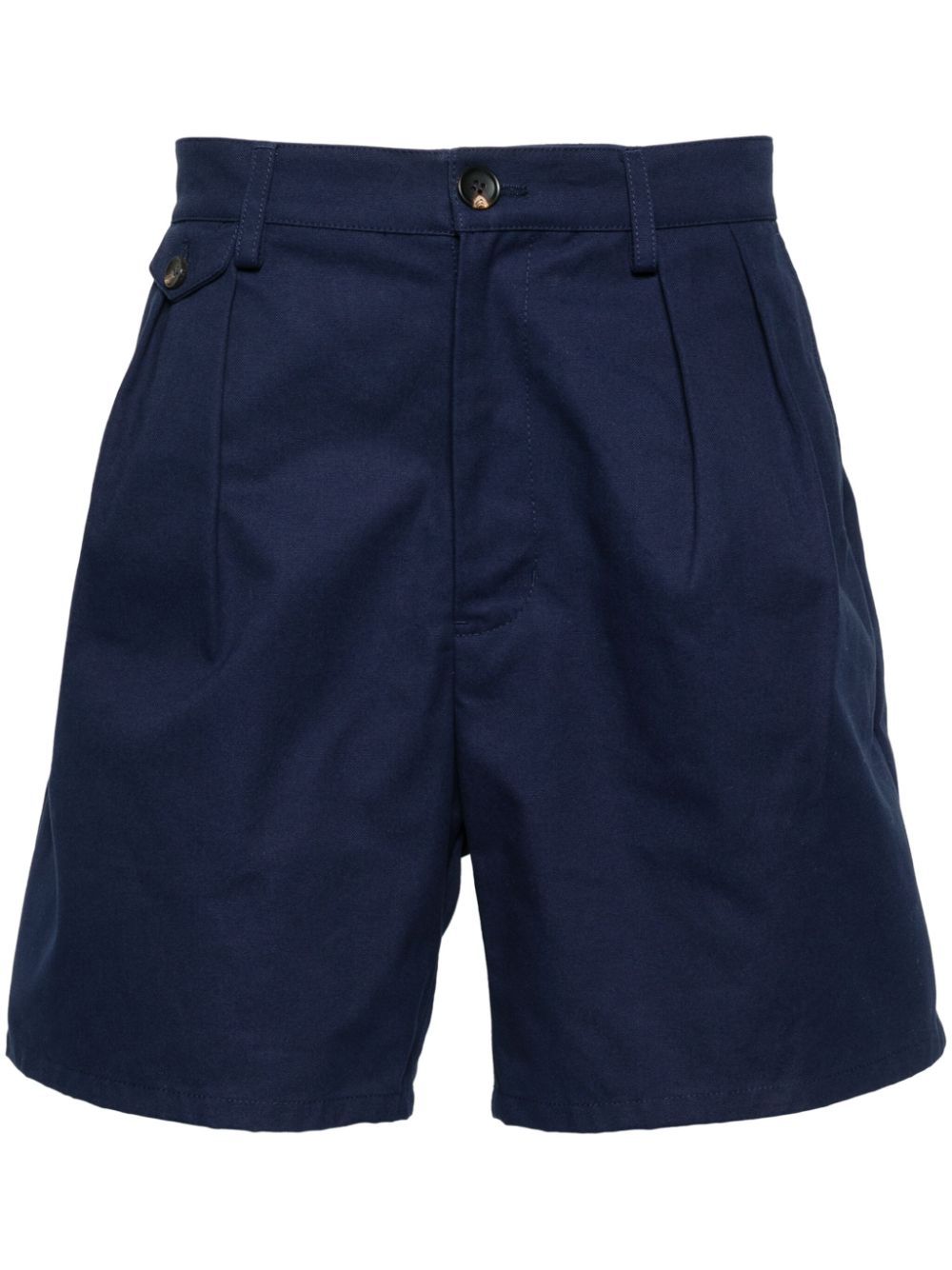 Bally pleated cotton bermuda shorts - Blue von Bally
