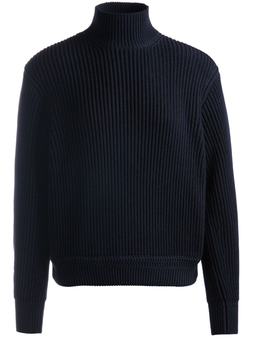 Bally roll-neck cotton jumper - Blue von Bally