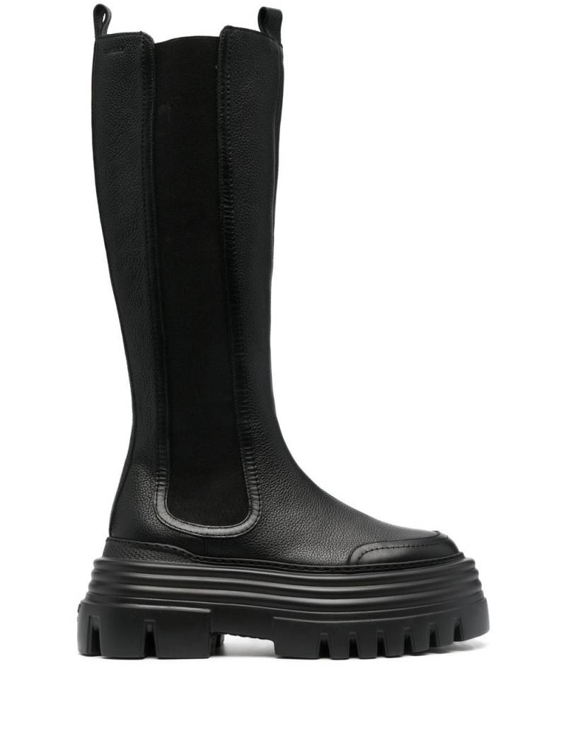 Bally round-toe leather boots - Black von Bally