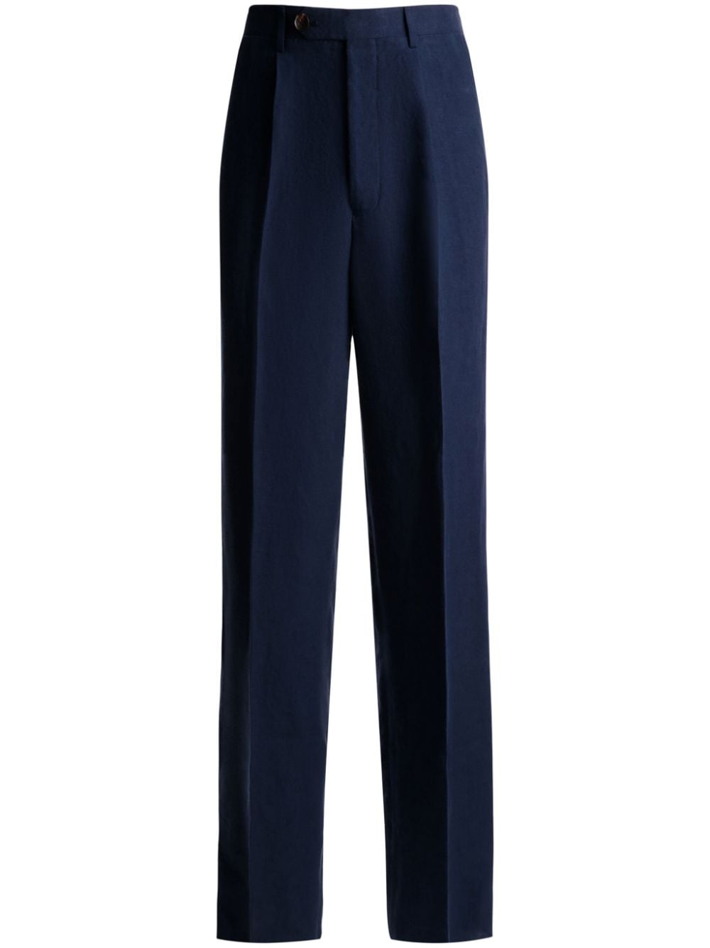Bally straight-leg linen chino trousers - Blue von Bally