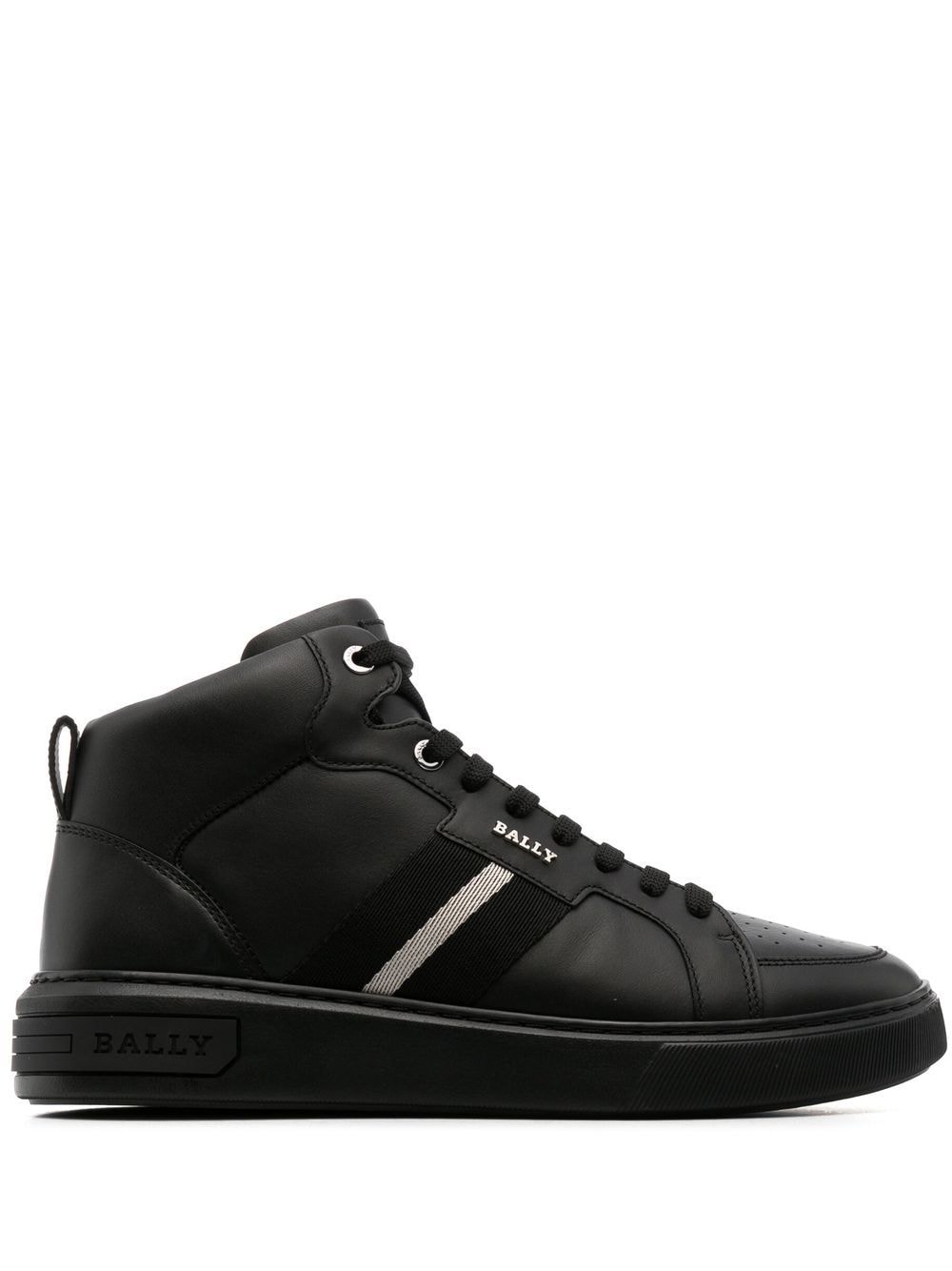 Bally stripe-detail high-top sneakers - Black von Bally