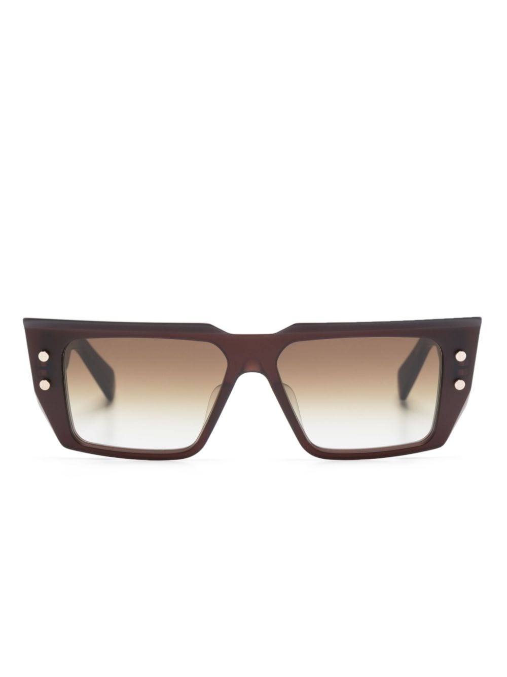 Balmain Eyewear BVI cat-eye frame sunglasses - Brown von Balmain Eyewear
