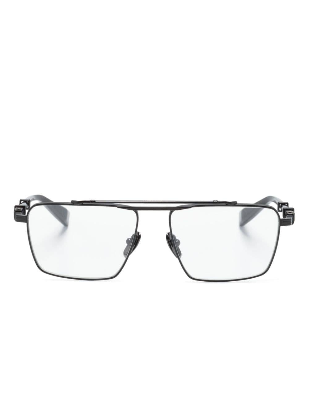 Balmain Eyewear Brigade VI pilot-frame glasses - Black von Balmain Eyewear