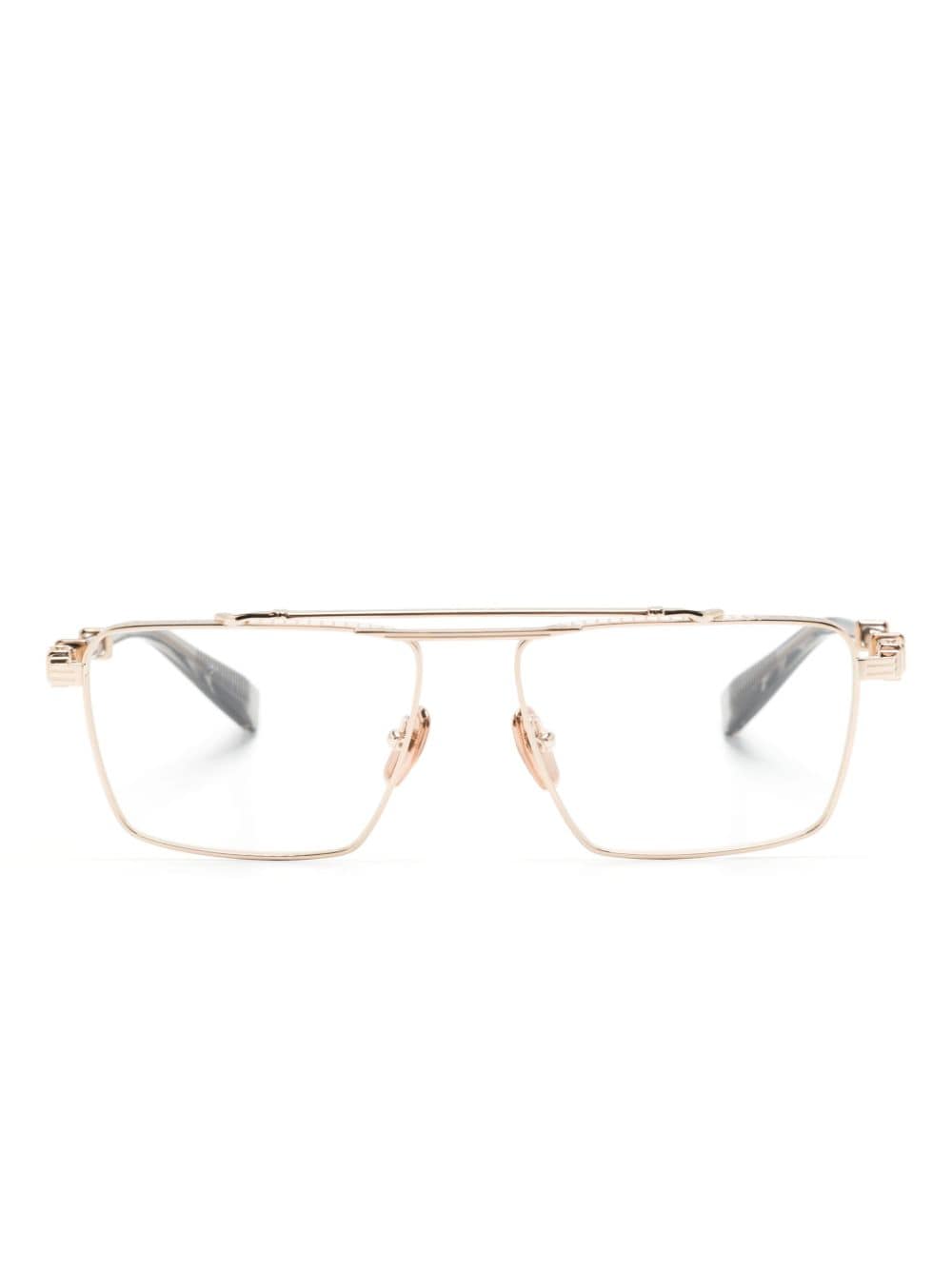 Balmain Eyewear Brigade VI square-frame glasses - Gold von Balmain Eyewear