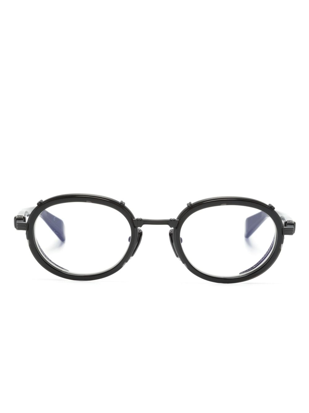 Balmain Eyewear Chevalier oval-frame glasses - Black von Balmain Eyewear