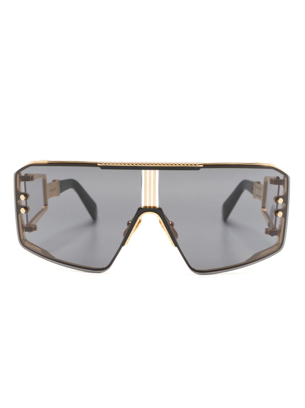 Balmain Eyewear Le Masque oversize-frame sunglasses - Gold von Balmain Eyewear