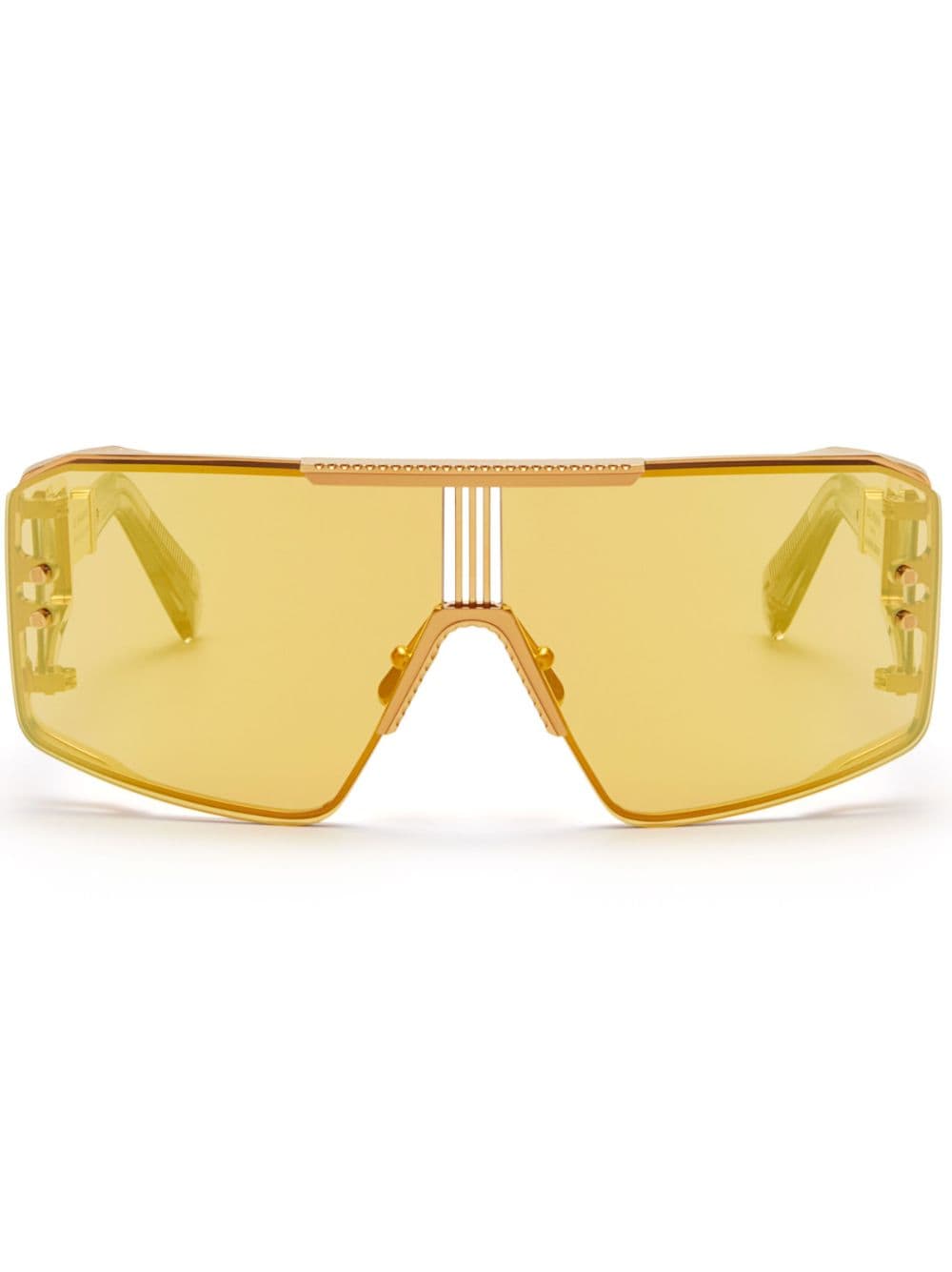 Balmain Eyewear Le Masque tinted sunglasses - Yellow von Balmain Eyewear