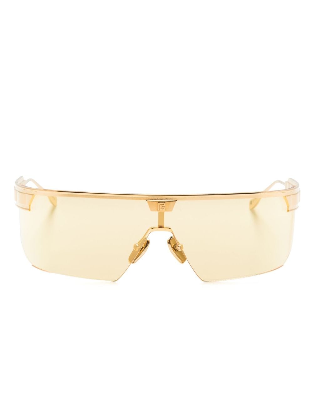 Balmain Eyewear Major LTD shield-frame sunglasses - Gold von Balmain Eyewear