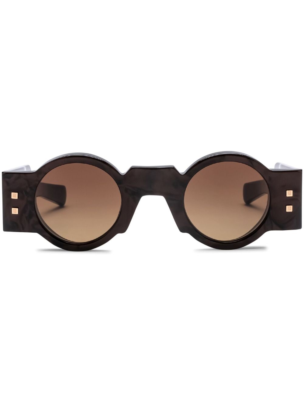 Balmain Eyewear Olivier round-frame sunglasses - Brown von Balmain Eyewear