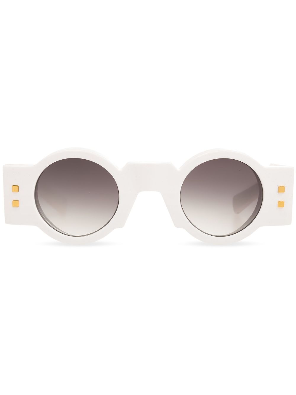 Balmain Eyewear Olivier round-frame sunglasses - White von Balmain Eyewear