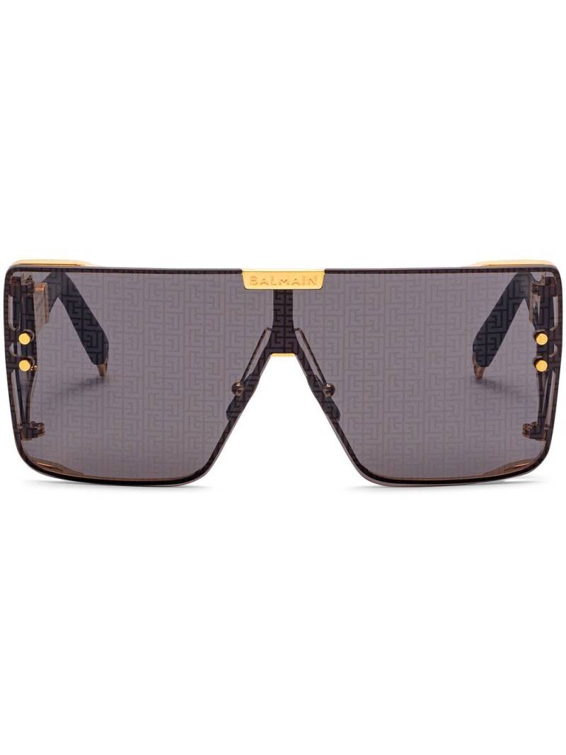 Balmain Eyewear Wonder Boy geometric-frame sunglasses - Black von Balmain Eyewear