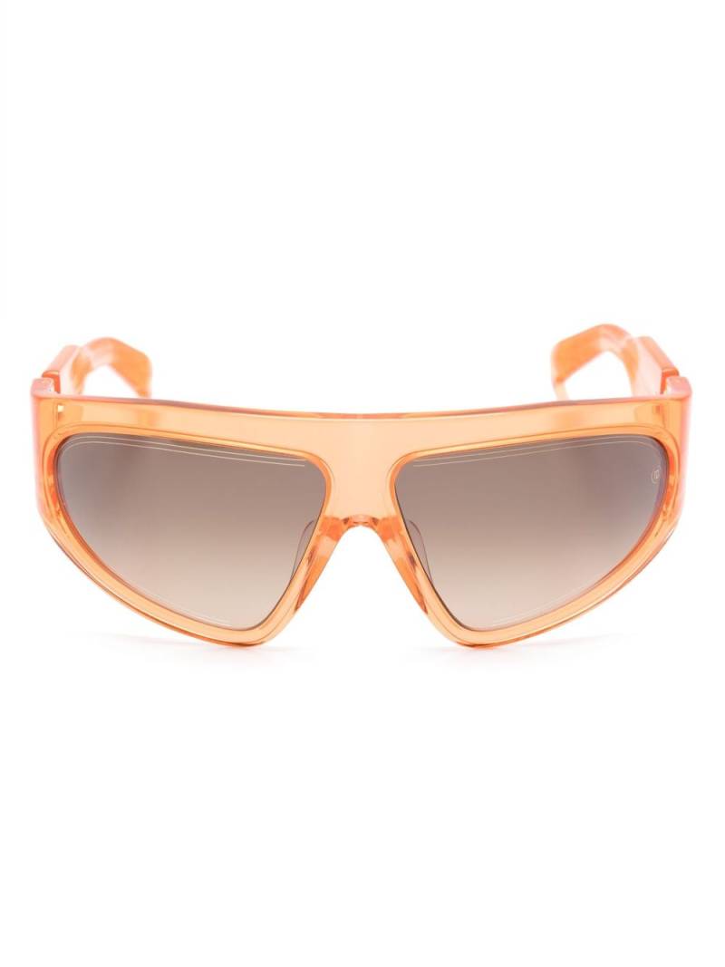 Balmain Eyewear shield-frame tinted sunglasses - Orange von Balmain Eyewear