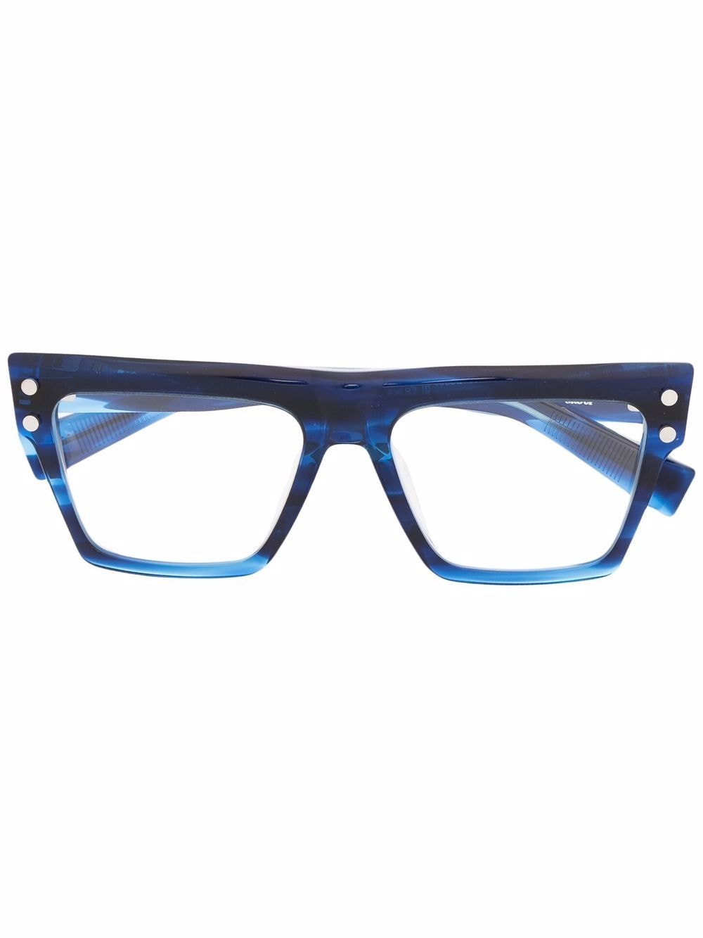 Balmain Eyewear square-frame glasses - Blue von Balmain Eyewear