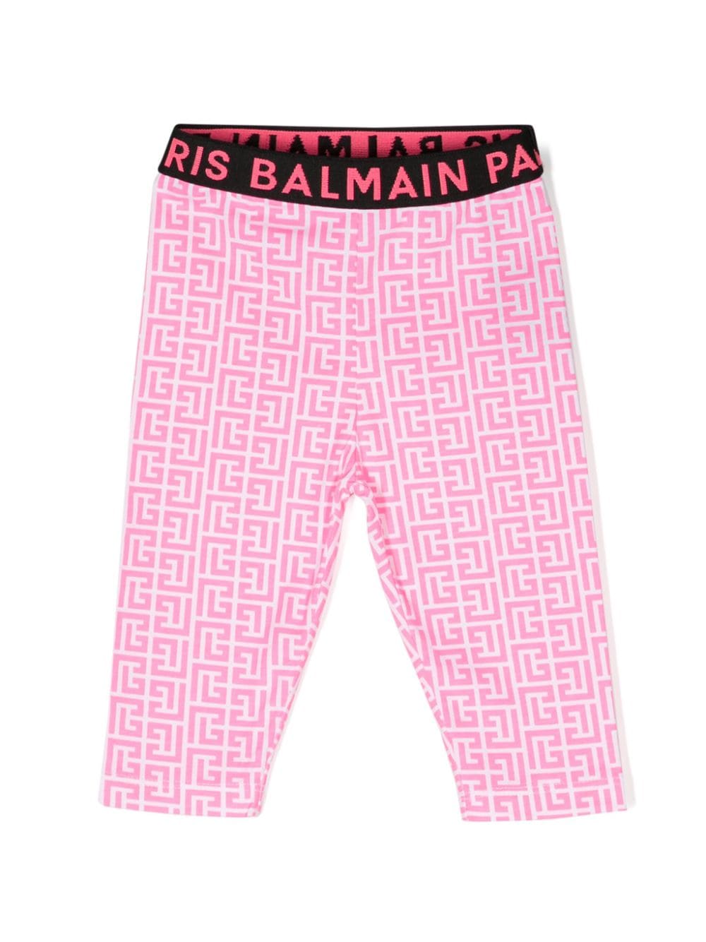 Balmain Kids PB monogram-print leggings - Pink von Balmain Kids