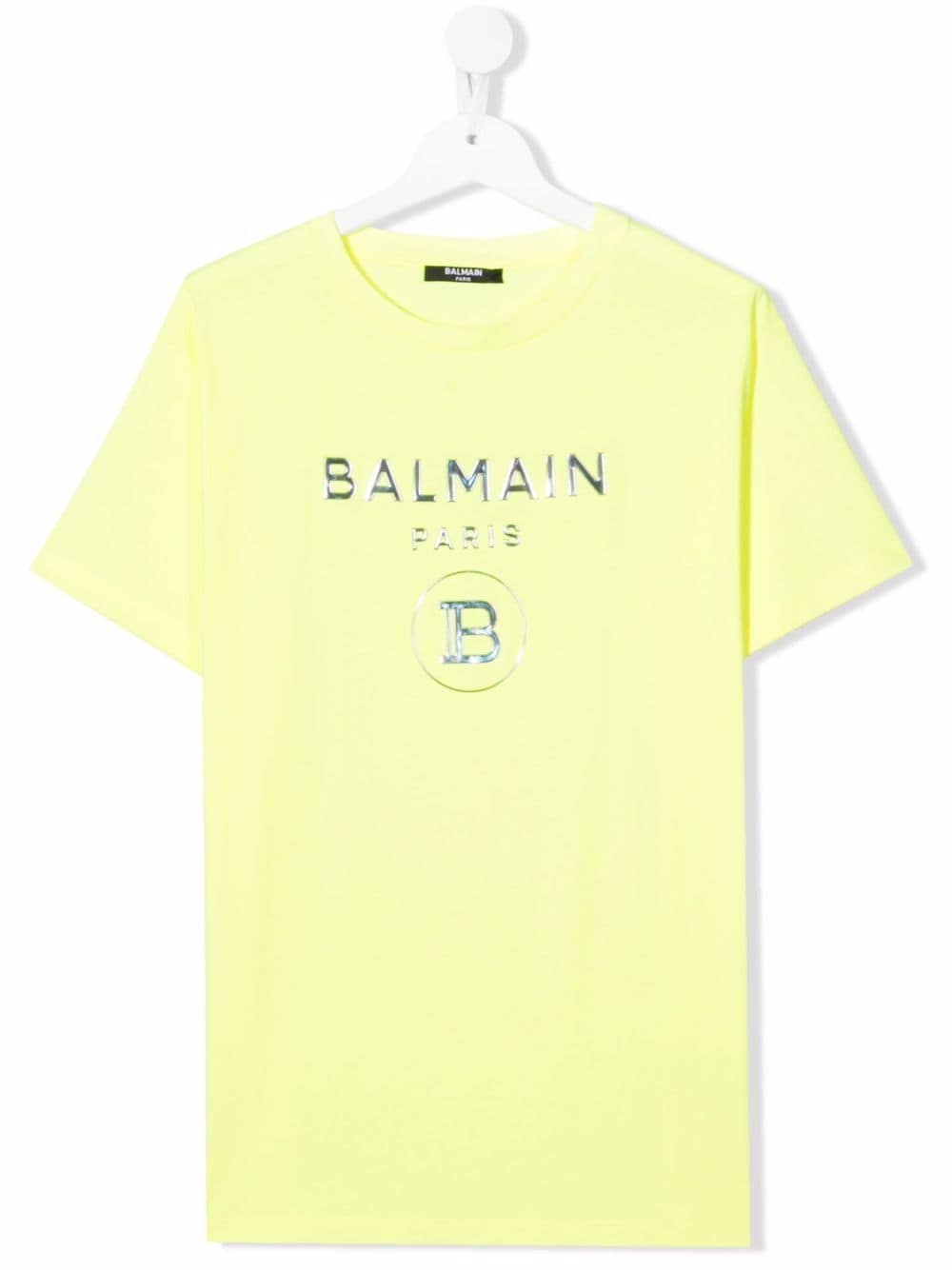 Balmain Kids TEEN embossed-logo T-shirt - Yellow von Balmain Kids