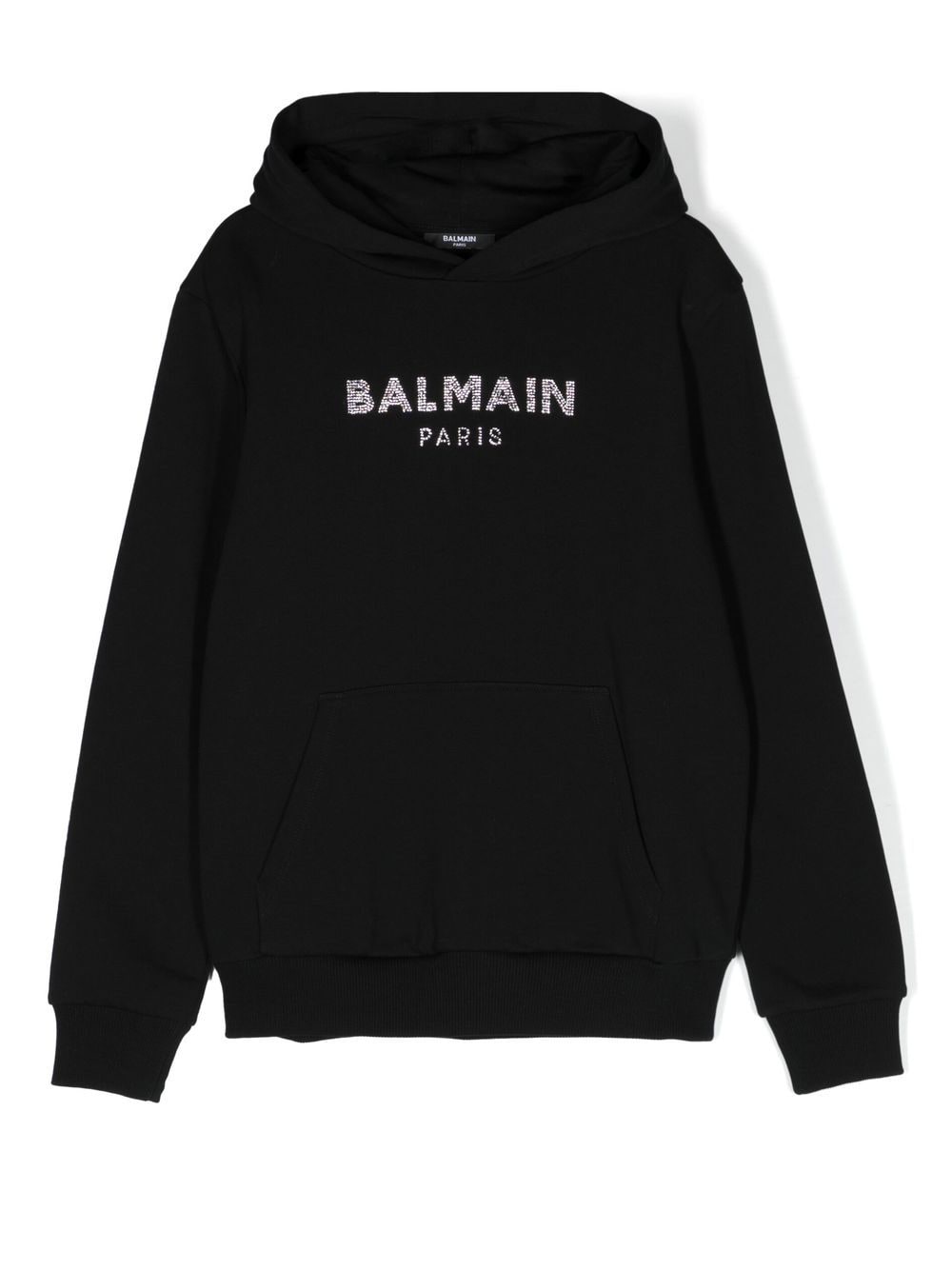 Balmain Kids TEEN logo-embellished hoodie - Black von Balmain Kids