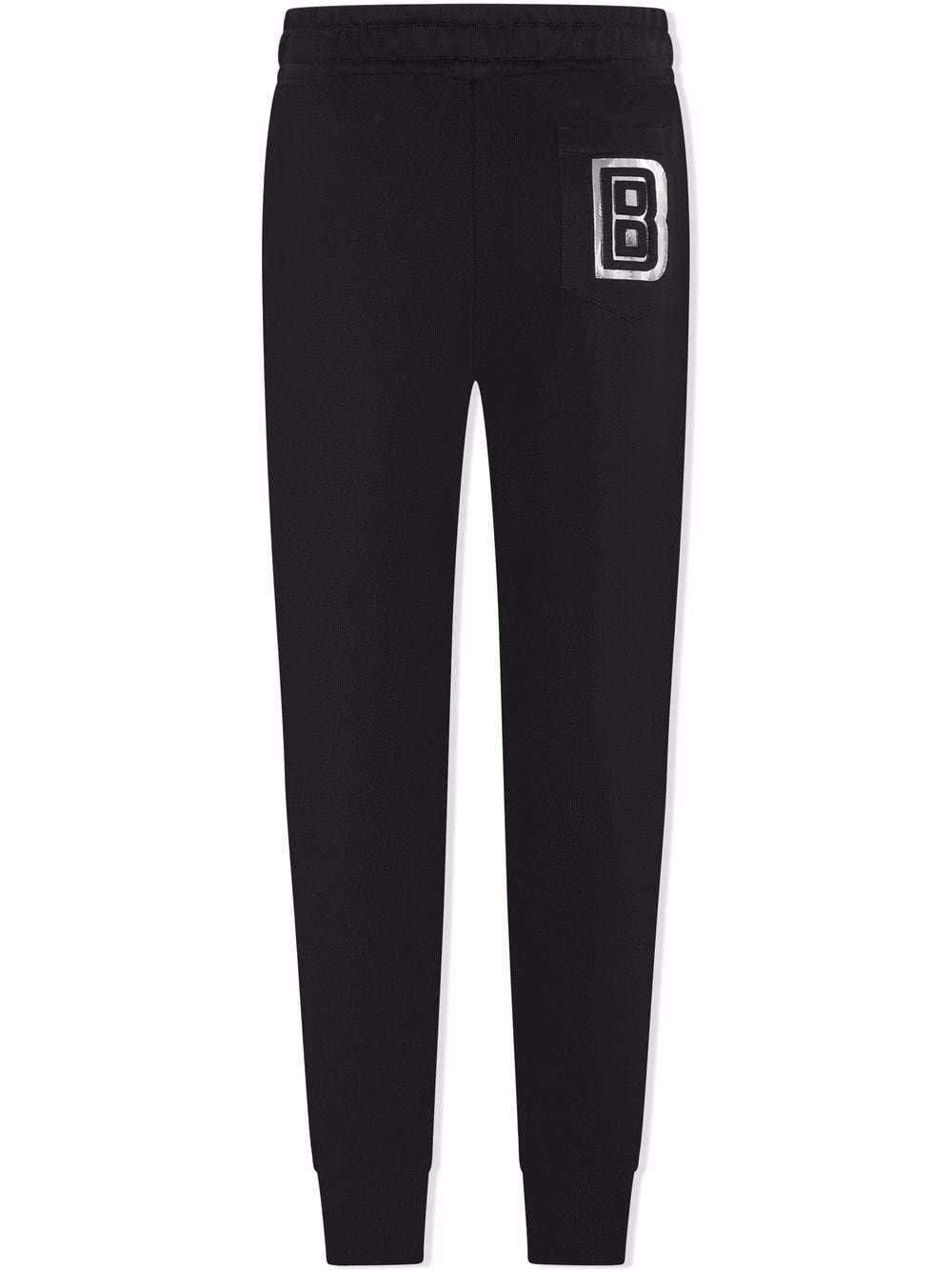 Balmain Kids TEEN logo-letter tapered joggers - Black von Balmain Kids