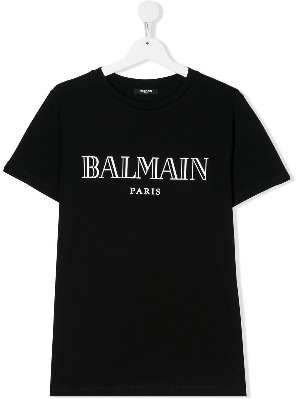 Balmain Kids TEEN printed logo T-shirt - Black von Balmain Kids