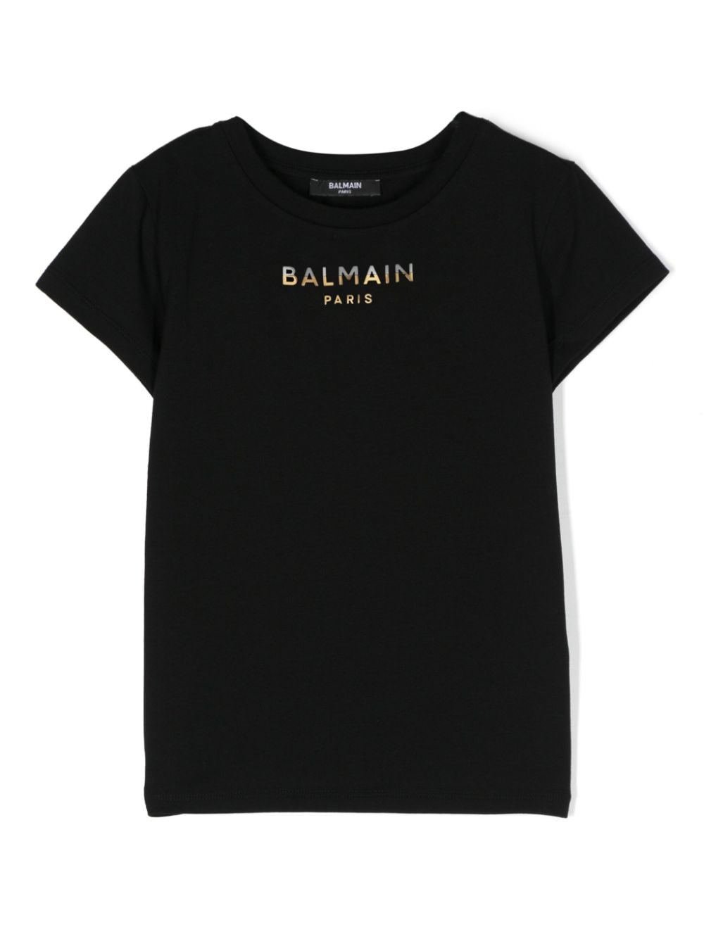 Balmain Kids appliqué-logo T-shirt - Black von Balmain Kids