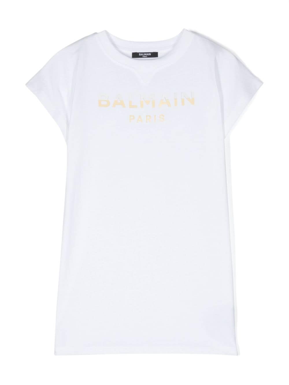 Balmain Kids appliqué-logo cotton T-shirt - White von Balmain Kids