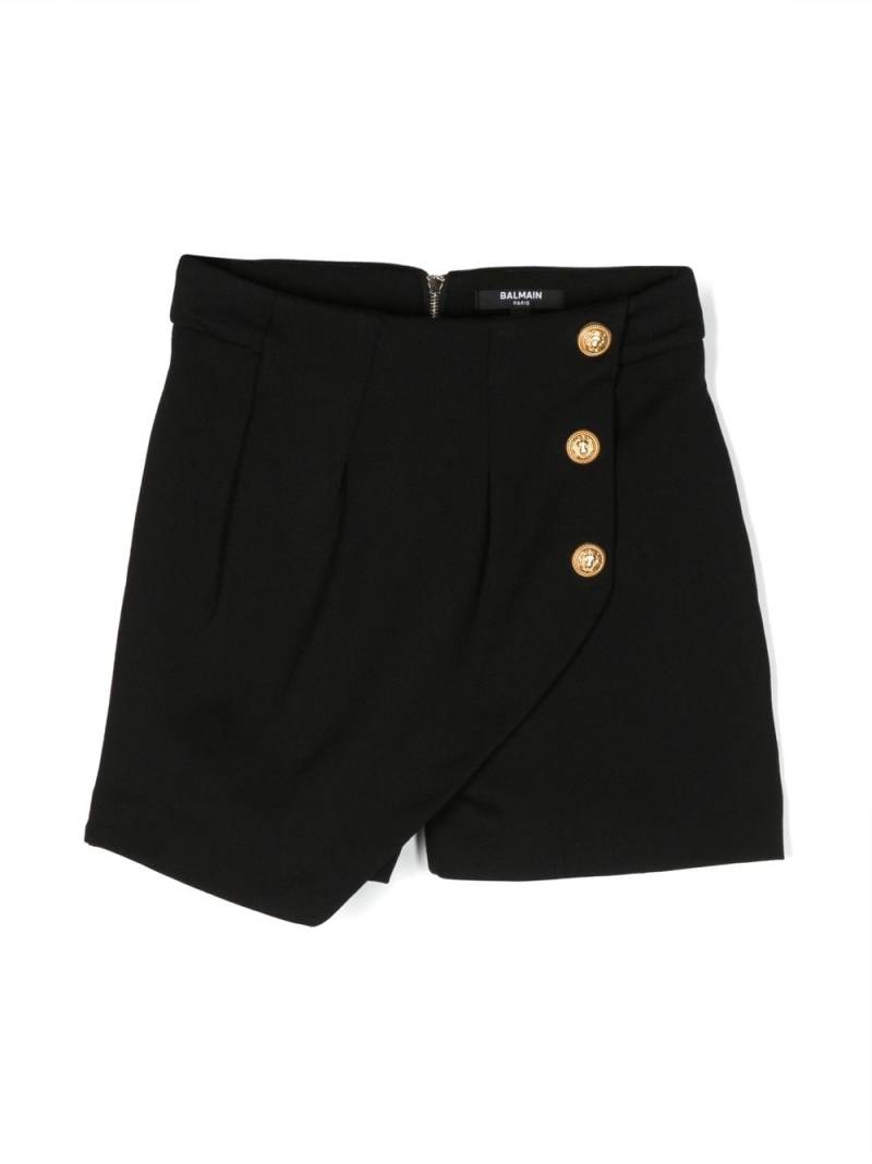 Balmain Kids asymmetric mini skort - Black von Balmain Kids