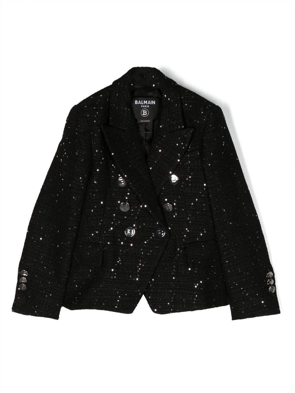 Balmain Kids double-breasted blazer - Black von Balmain Kids