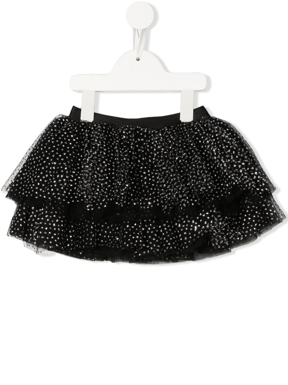 Balmain Kids glitter-detail tiered tutu skirt - Black von Balmain Kids