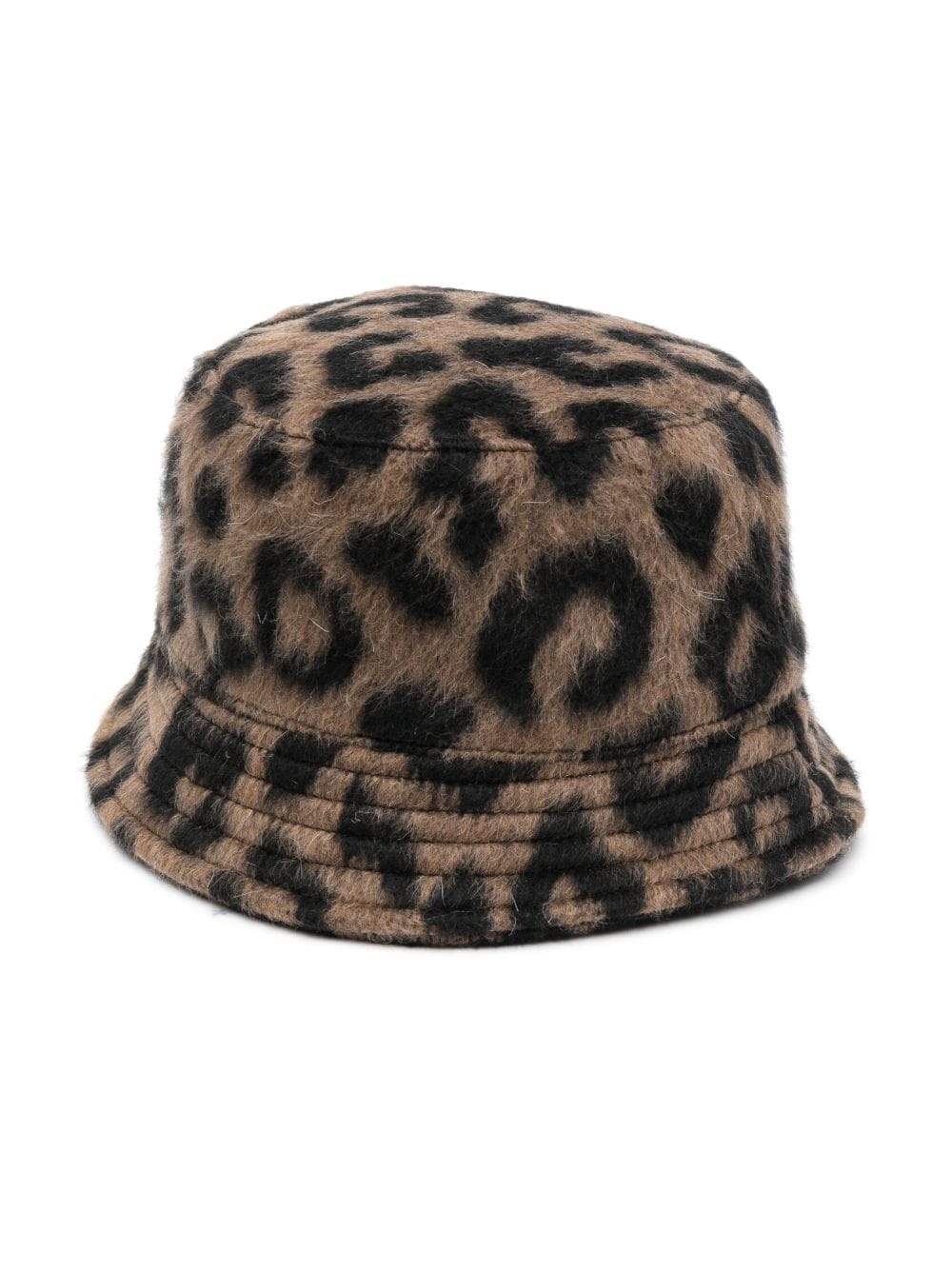 Balmain Kids leopard-pattern bucket hat - Black von Balmain Kids