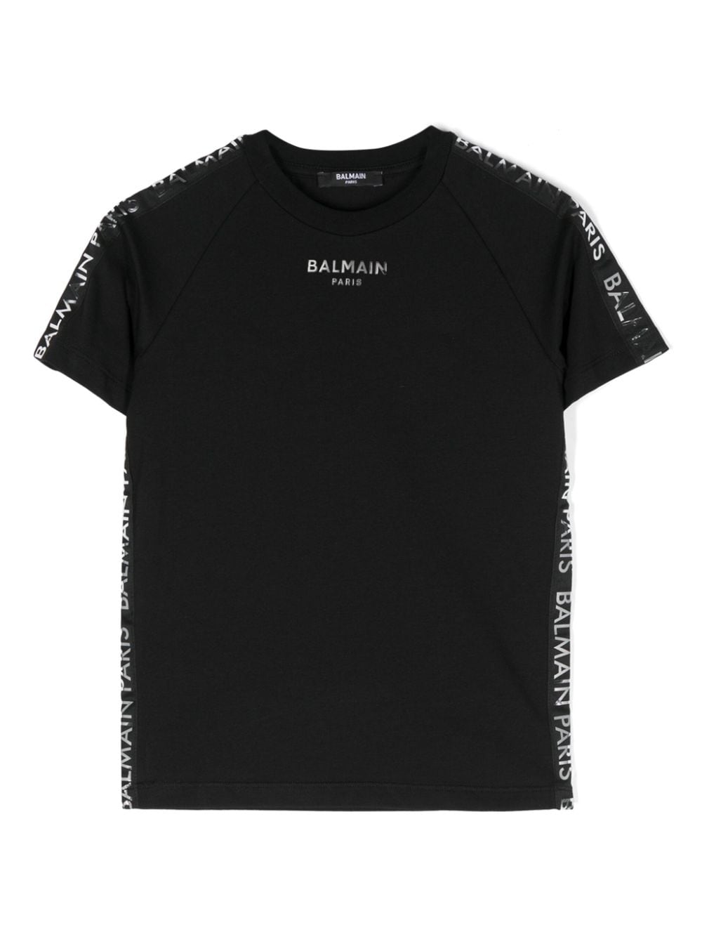 Balmain Kids logo-appliqué cotton T-shirt - Black von Balmain Kids