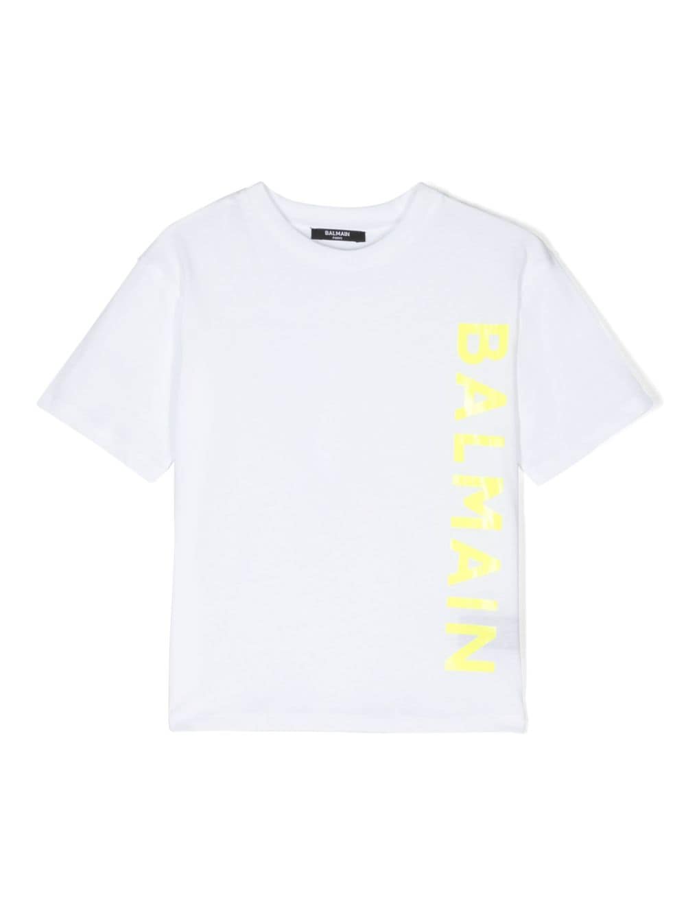 Balmain Kids logo-appliqué cotton T-shirt - White von Balmain Kids