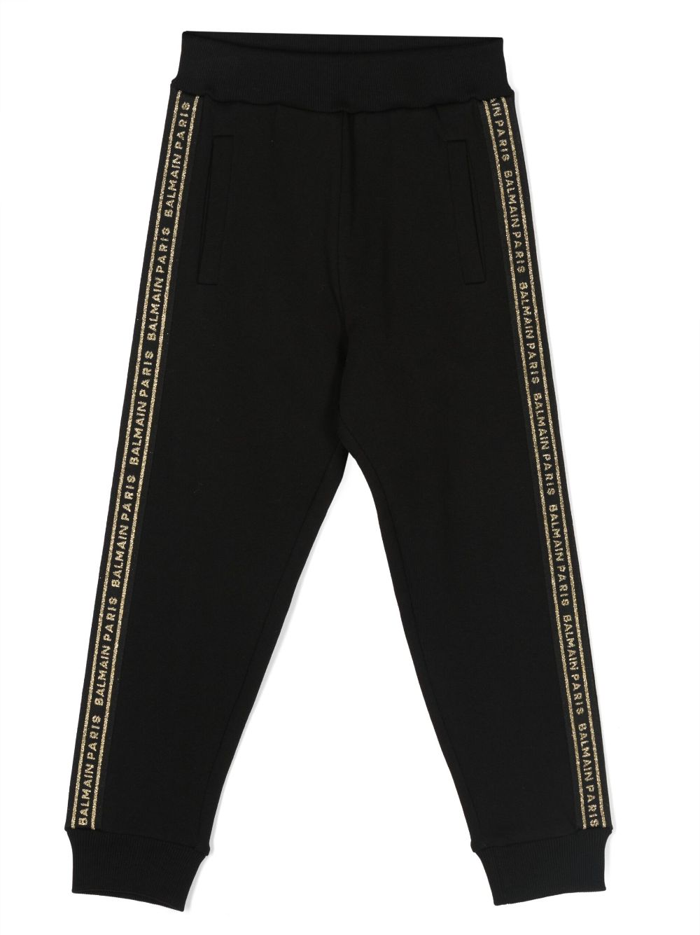 Balmain Kids logo-embroidered track pants - Black von Balmain Kids