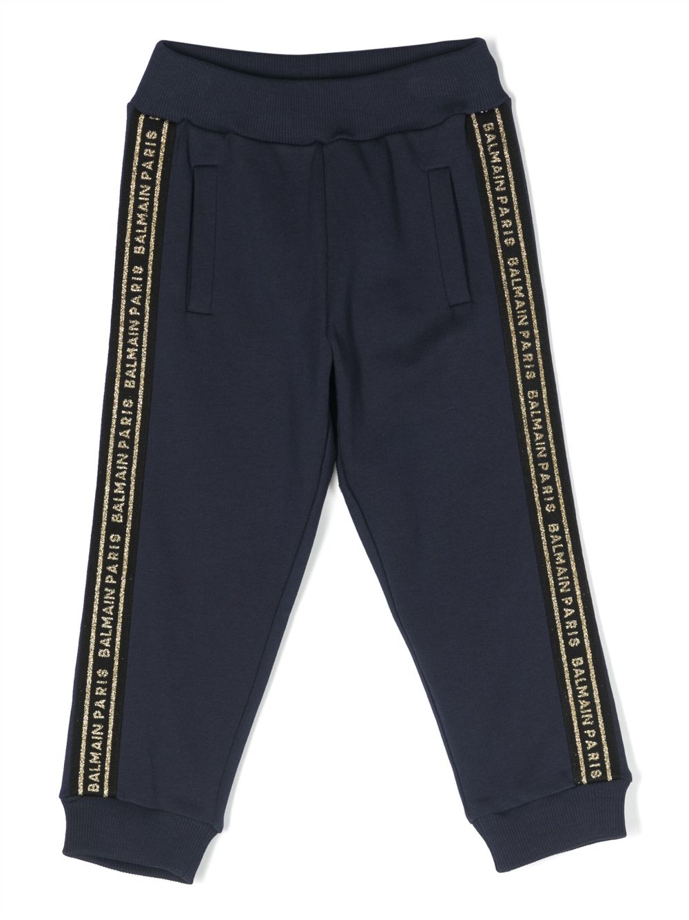 Balmain Kids logo-embroidered track pants - Blue von Balmain Kids