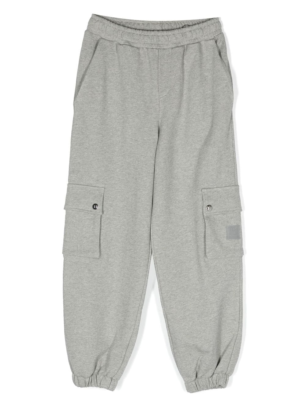 Balmain Kids logo-patch cargo track pants - Grey von Balmain Kids