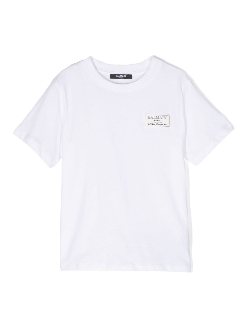 Balmain Kids logo-patch cotton T-shirt - White von Balmain Kids