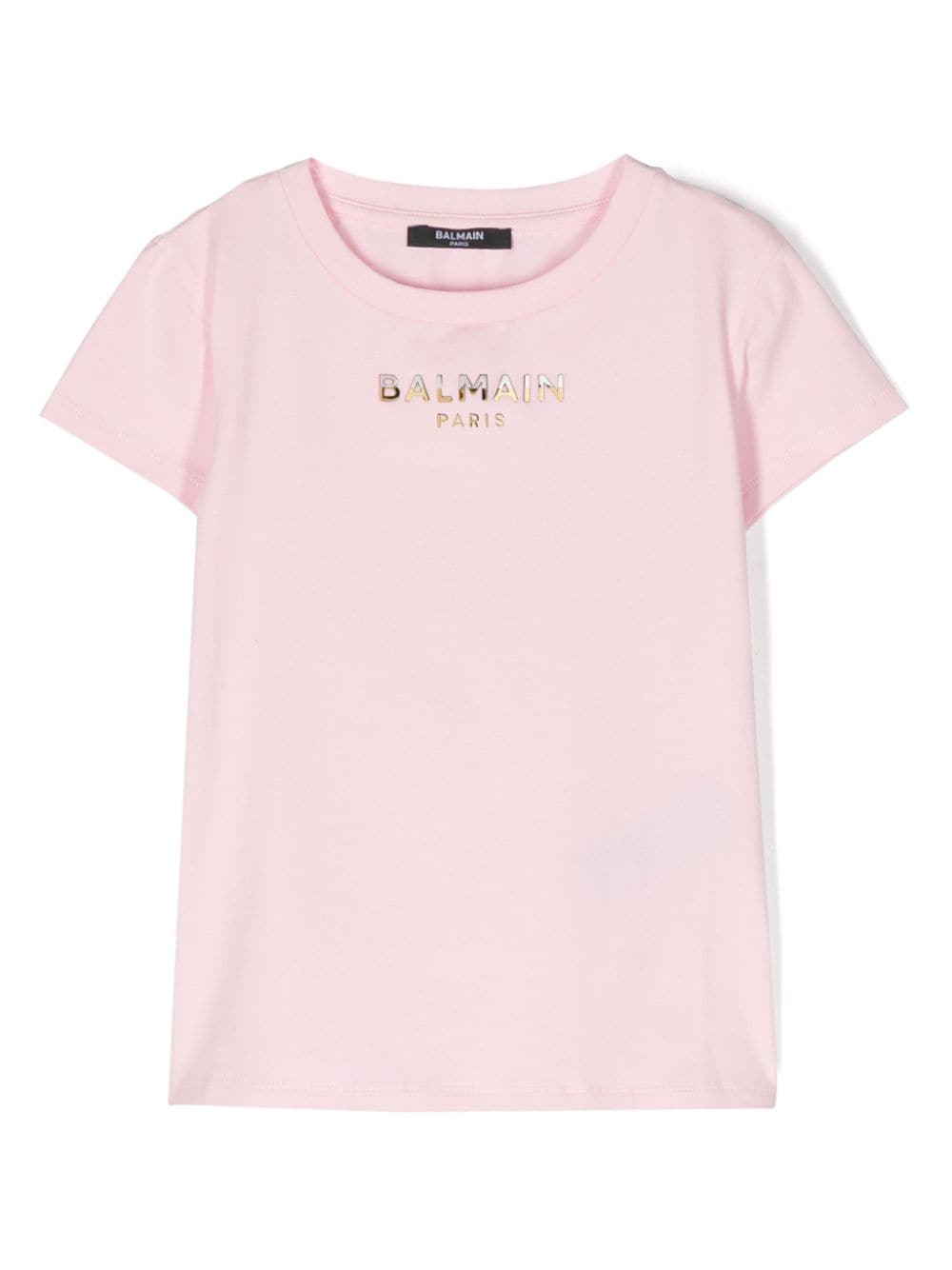 Balmain Kids logo-plaque T-shirt - Pink von Balmain Kids