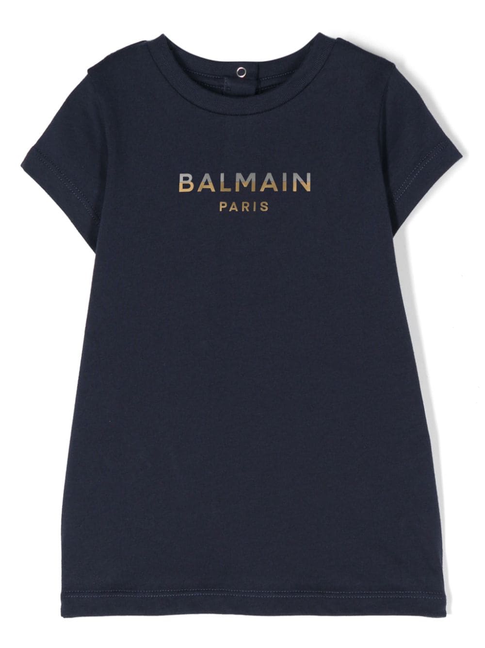 Balmain Kids logo-print T-shirt dress - Blue von Balmain Kids