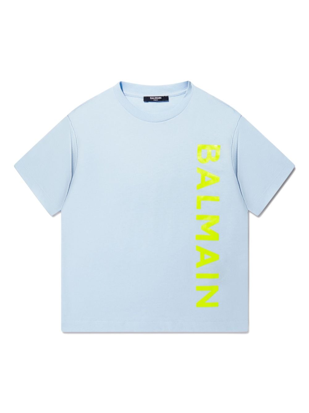 Balmain Kids logo-print cotton T-shirt - Blue von Balmain Kids