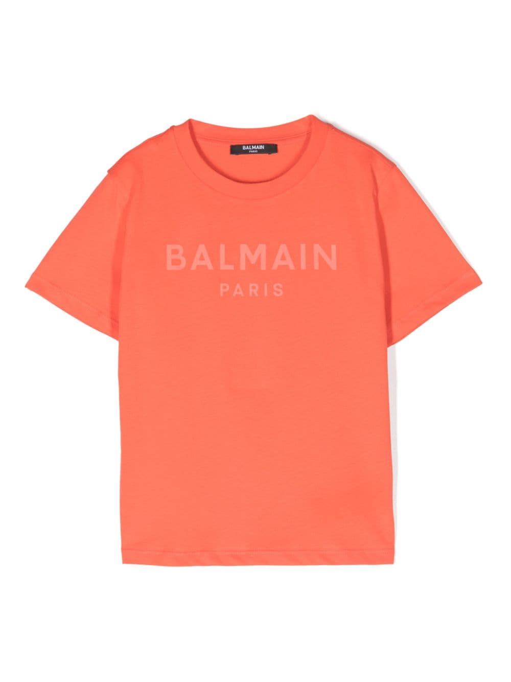 Balmain Kids logo-print cotton T-shirt - Orange von Balmain Kids