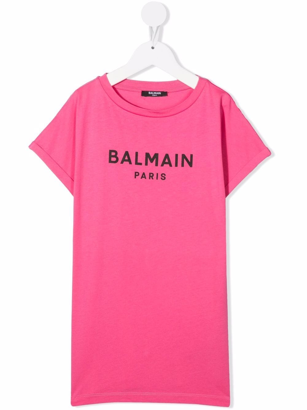 Balmain Kids logo print cotton T-shirt - Pink von Balmain Kids