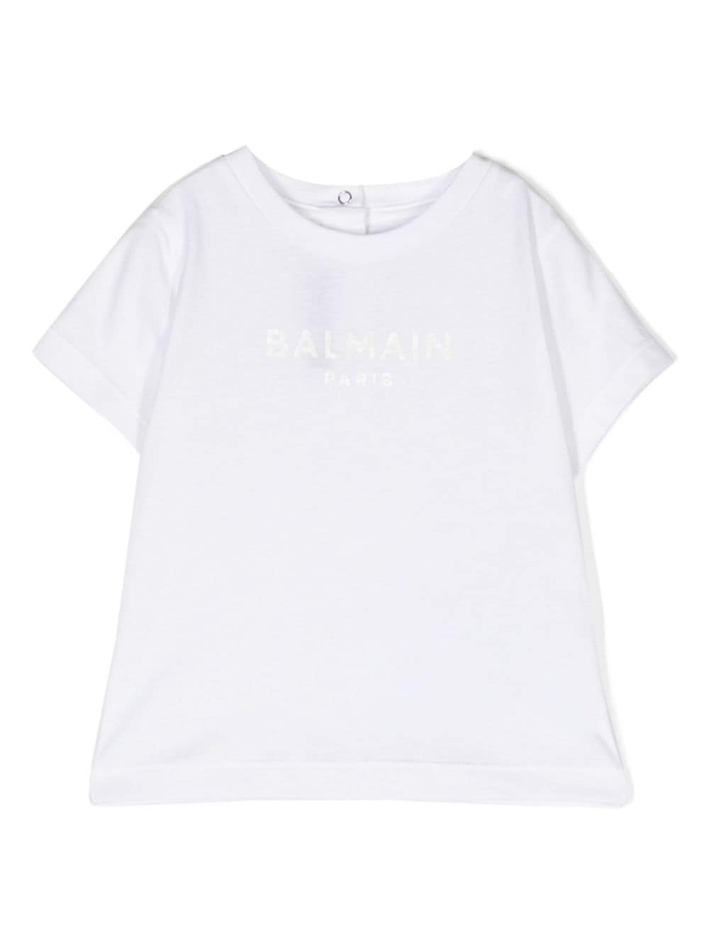 Balmain Kids logo-print cotton T-shirt - White von Balmain Kids