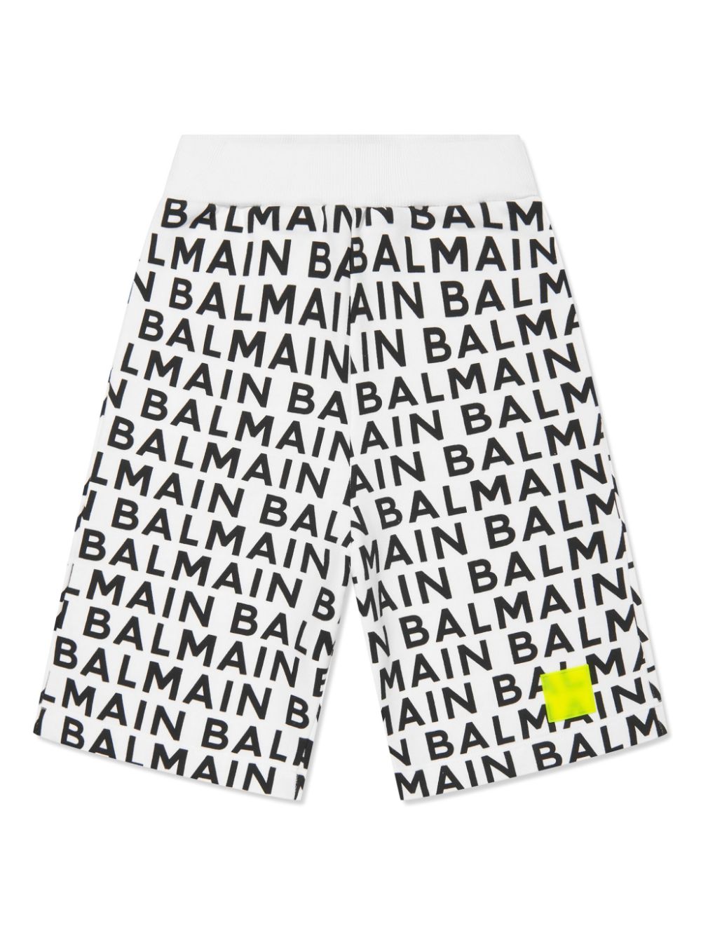 Balmain Kids logo-print cotton shorts - White von Balmain Kids