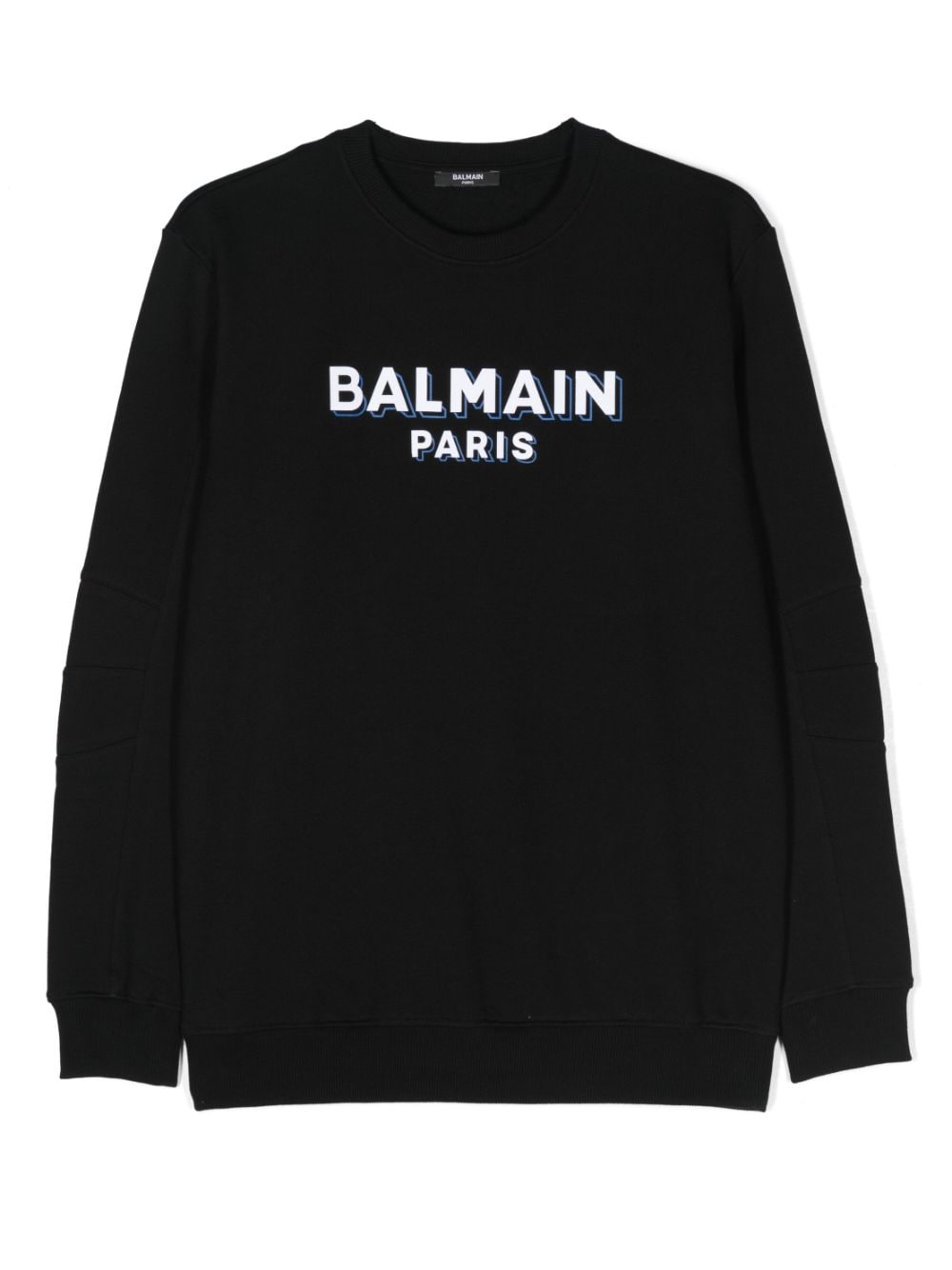 Balmain Kids logo-print cotton sweatshirt - Black von Balmain Kids