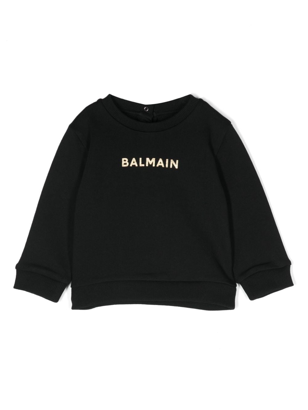 Balmain Kids logo-print cotton sweatshirt - Black von Balmain Kids