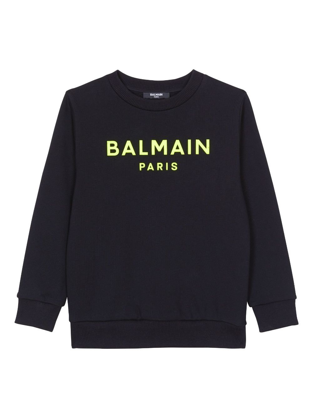 Balmain Kids logo-print cotton sweatshirt - Black von Balmain Kids