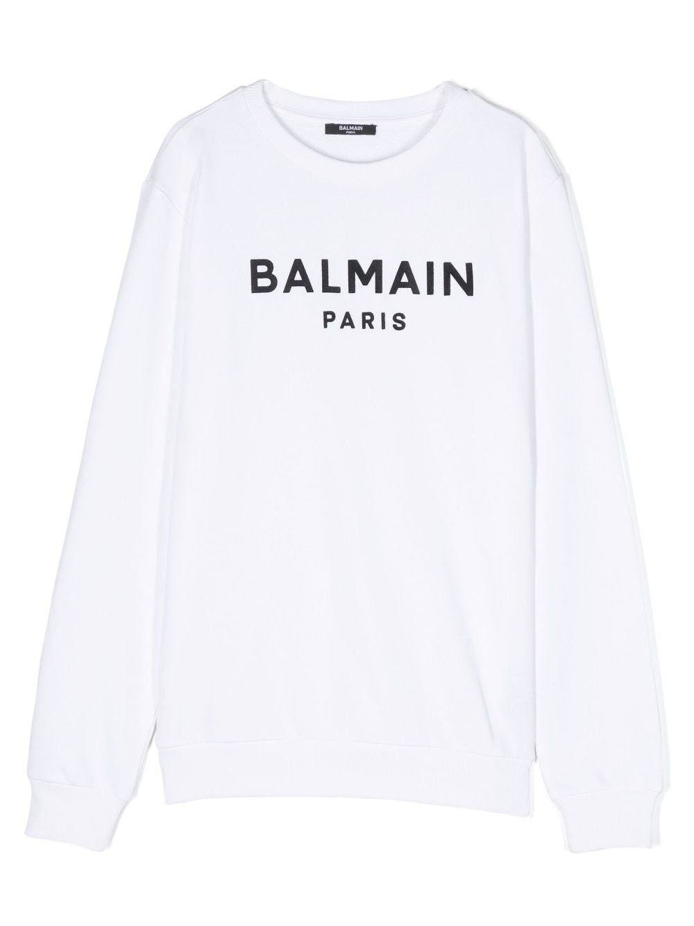 Balmain Kids logo-print cotton sweatshirt - White von Balmain Kids