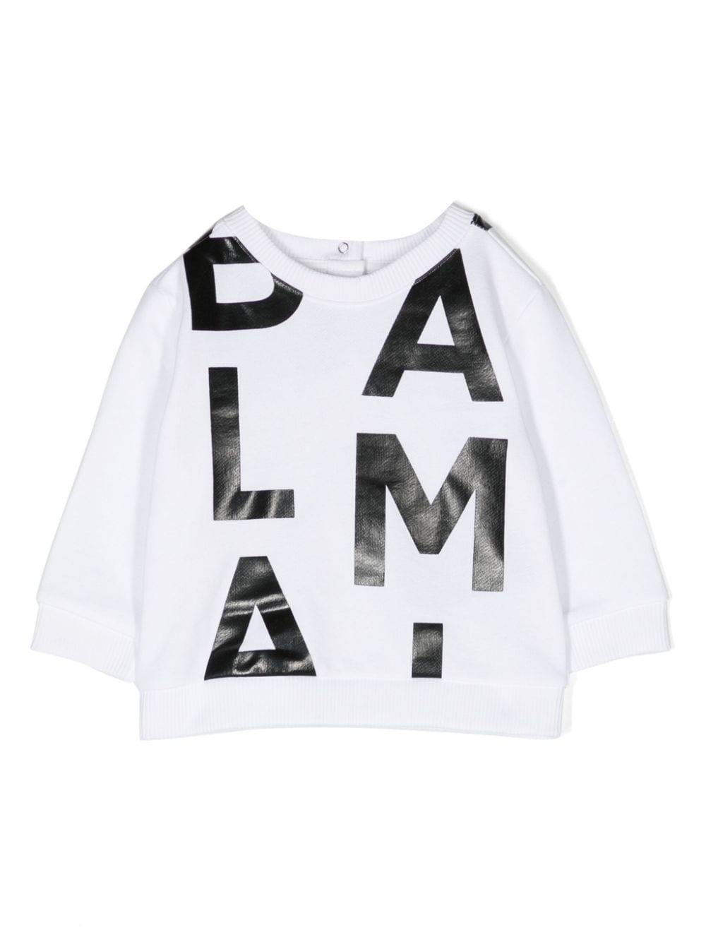 Balmain Kids logo-print cotton sweatshirt - White von Balmain Kids