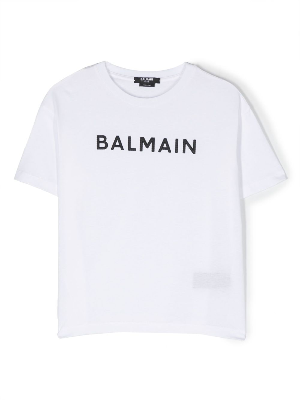 Balmain Kids logo-print detail T-shirt - White von Balmain Kids