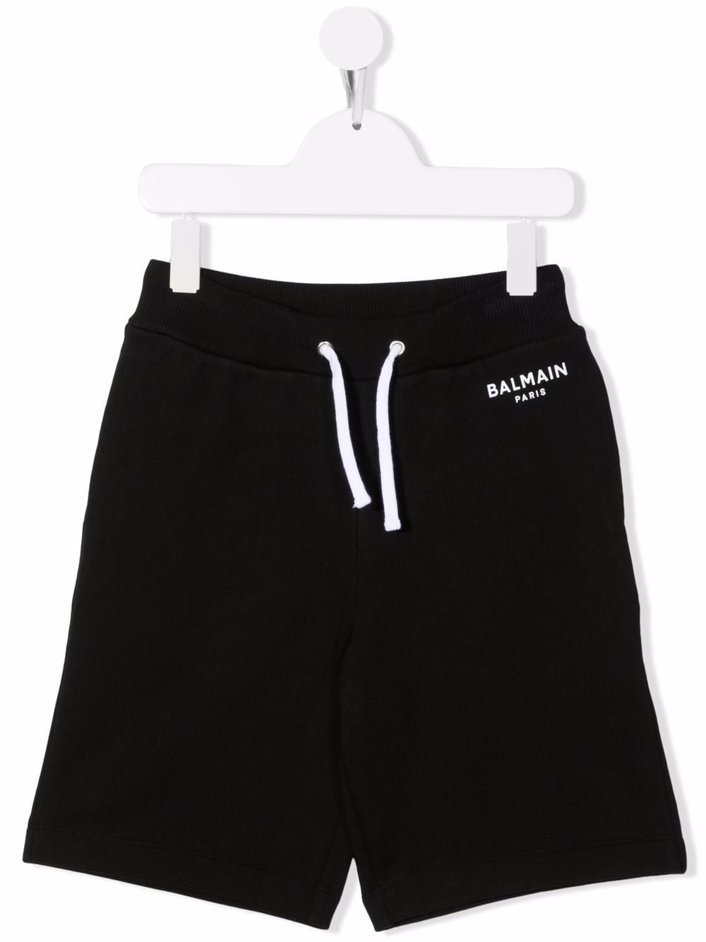 Balmain Kids logo-print detail shorts - Black von Balmain Kids