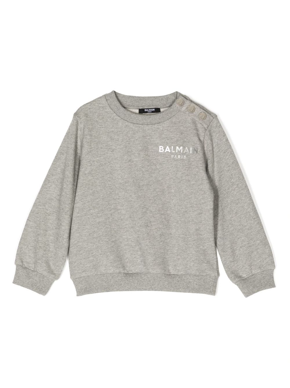 Balmain Kids logo-print jersey cotton sweatshirt - Grey von Balmain Kids