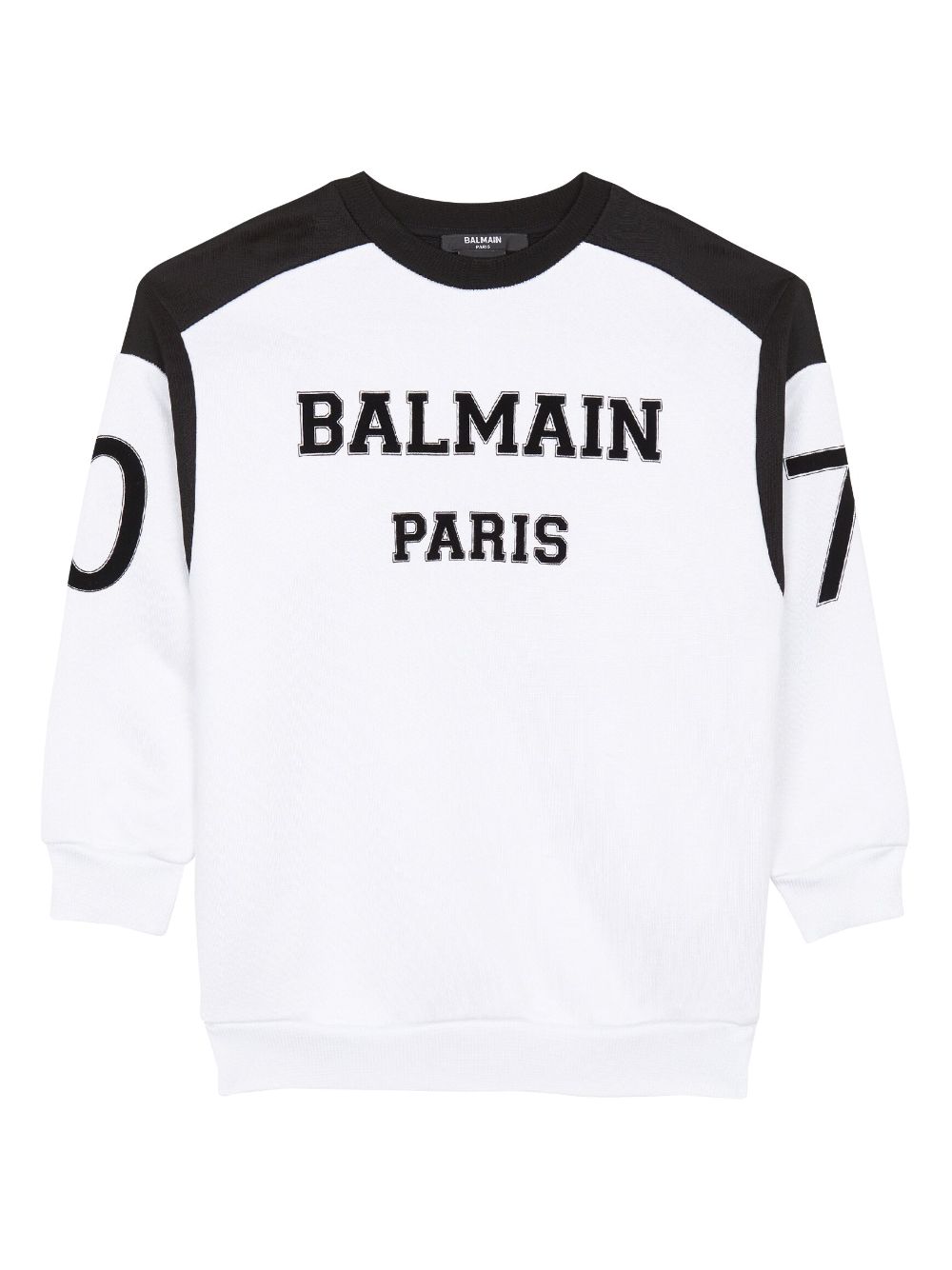 Balmain Kids logo-print long-sleeve top - White von Balmain Kids